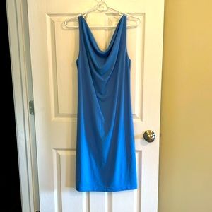Express reversible blue and black sheath dress in women’s 7/8